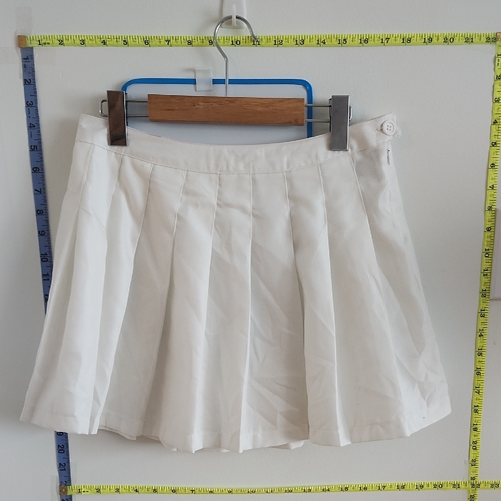 Ardene White Pleated Skirt